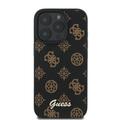 iPhone 16 Pro Guess Peony Script Kotelo - MagSafe-yhteensopiva - Musta