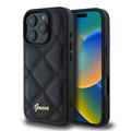 iPhone 16 Pro Guess Quilted kotelo - musta