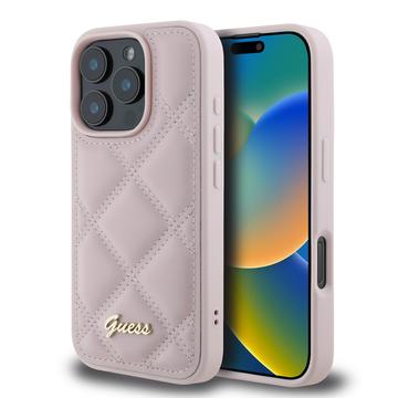 iPhone 16 Pro Max Guess Quilted kotelo - Pinkki