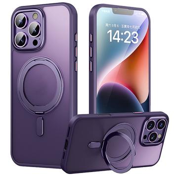 iPhone 16 Pro Max Magneettinen Jalustan Hybridikotelo - Violetti