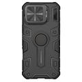 iPhone 16 Pro Max Nillkin CamShield Armor Prop Hybridikotelo - MagSafe-yhteensopiva - Musta