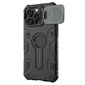 iPhone 16 Pro Max Nillkin CamShield Armor Prop Hybridikotelo - MagSafe-yhteensopiva - Musta