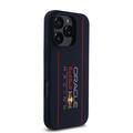 iPhone 16 Pro Max Oracle Red Bull Racing Vertical Logo MagSafe Nestemäinen silikonikotelo - Laivasto