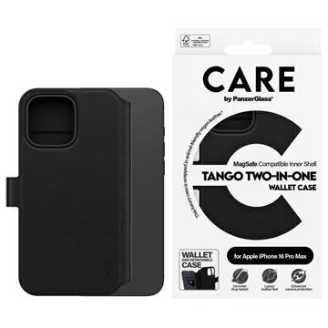 iPhone 16 Pro Max PanzerGlass Care Tango 2-in-1 lompakkokotelo - MagSafe-yhteensopiva - Musta