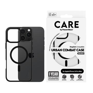 iPhone 16 Pro Max PanzerGlass Care Urban Combat Kotelo - MagSafe-yhteensopiva - Musta