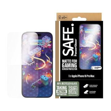 iPhone 16 Pro Max PanzerGlass Safe Gaming Ultra-Wide Fit Panssarilasi - 9H - kirkas