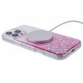 iPhone 16 Pro Max Sparkle Glow MagSafe kotelo - vaaleanpunainen