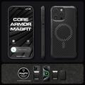 iPhone 16 Pro Max Spigen Core Armor Mag MagSafe TPU-kotelo - Musta