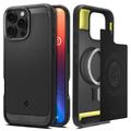 iPhone 16 Pro Max Spigen Rugged Armor Mag TPU-Kotelo - Musta