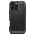 iPhone 16 Pro Max Spigen Rugged Armor Mag TPU-Kotelo - Musta