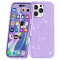 iPhone 16 Pro Max Stylish Glitter Series Hybridikotelo - Violetti