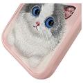 iPhone 16 Pro Nimmy Friends Big Eyed Pet 2.0 kissa kotelo - vaaleanpunainen