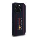 iPhone 16 Pro Oracle Red Bull Racing Pystysuora logo MagSafe Nestemäinen silikonikotelo - Laivasto