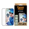 iPhone 16 Pro PanzerGlass Aluminum Frame Ultra-Wide Fit Panssarilasi - 9H - musta reuna