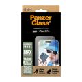 iPhone 16 Pro PanzerGlass Aluminum Frame Ultra-Wide Fit Panssarilasi - 9H - musta reuna