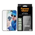 iPhone 16 Pro PanzerGlass Ceramic Protection Ultra-Wide Fit EasyAligner Panssarilasi - 9H - musta reuna