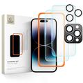 iPhone 16 Pro Tech-Protect Supreme Protection Set - kirkas suojakotelo - Kirkas