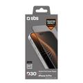 iPhone 16 Pro SBS D3O Active Full Cover Panssarilasi kehyksen kanssa