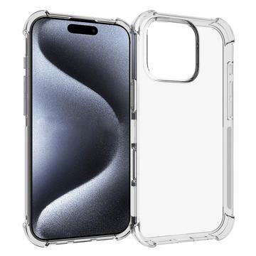 iPhone 16 Pro Iskunkestävä TPU Suojakuori - Läpinäkyvä