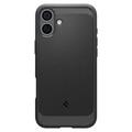 iPhone 16 Spigen Rugged Armor Mag TPU-Kotelo - Musta