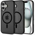 iPhone 16 Tech-Protect MagEdge -kotelo - MagSafe-yhteensopiva - Matta musta / Gunmetal