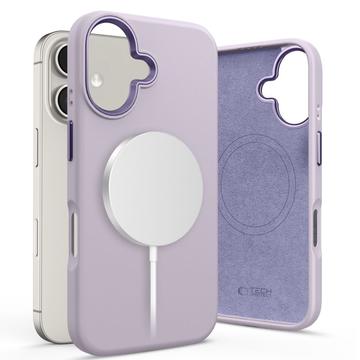 iPhone 16 Tech-Protect Silicone Pure -kotelo - MagSafe-yhteensopiva - Mauve värinen