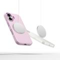 iPhone 16 Tech-Protect Silicone Pure -kotelo - MagSafe-yhteensopiva - vaaleanpunainen helmi