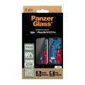 iPhone 16e/14/13/13 Pro PanzerGlass Ultra-Wide Fit Privacy EasyAligner Panssarilasi - 9H - Musta Reuna