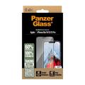 iPhone 16e/14/13/13 Pro PanzerGlass Ultra-Wide Fit EasyAligner -Panssarilasi - 9H - musta kehys