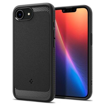 iPhone 16e Spigen Rugged Armor Mag TPU-Kotelo - Musta