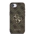 iPhone 16e Guess 4G Big Metal Logo Hybridikotelo - Ruskea