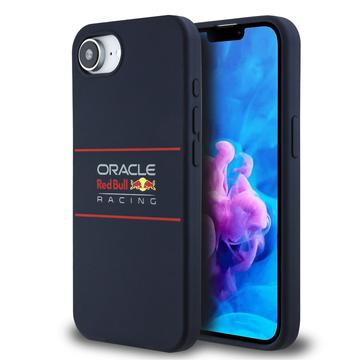 iPhone 16e Oracle Red Bull Racing vaakasuora logo silikoni kotelo - MagSafe yhteensopiva - Laivasto