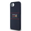 iPhone 16e Oracle Red Bull Racing vaakasuora logo silikoni kotelo - MagSafe yhteensopiva - Laivasto