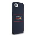 iPhone 16e Oracle Red Bull Racing vaakasuora logo silikoni kotelo - MagSafe yhteensopiva - Laivasto