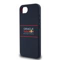 iPhone 16e Oracle Red Bull Racing vaakasuora logo silikoni kotelo - MagSafe yhteensopiva - Laivasto