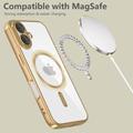 iPhone 16e Tech-Protect MagFlex -kotelo - MagSafe-yhteensopiva - Kirkas / Kulta