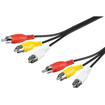 Goobay Komposiitti Audio & Videokaapeli - 3x RCA-liittimet - 1.5m