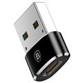 Baseus Mini Series USB 2.0 / USB 3.1 C-tyypin Adapter - Musta