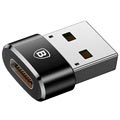 Baseus Mini Series USB 2.0 / USB 3.1 C-tyypin Adapter - Musta