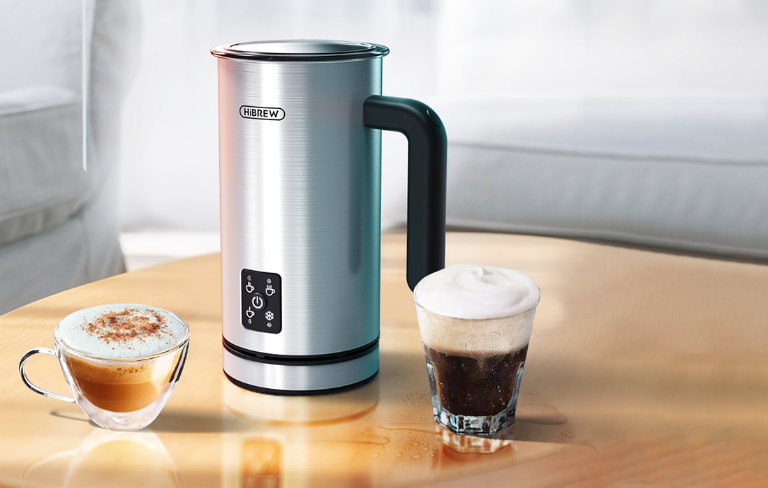 HiBREW M3 Sähköinen maidonvaahdotin 4-in-1 500W