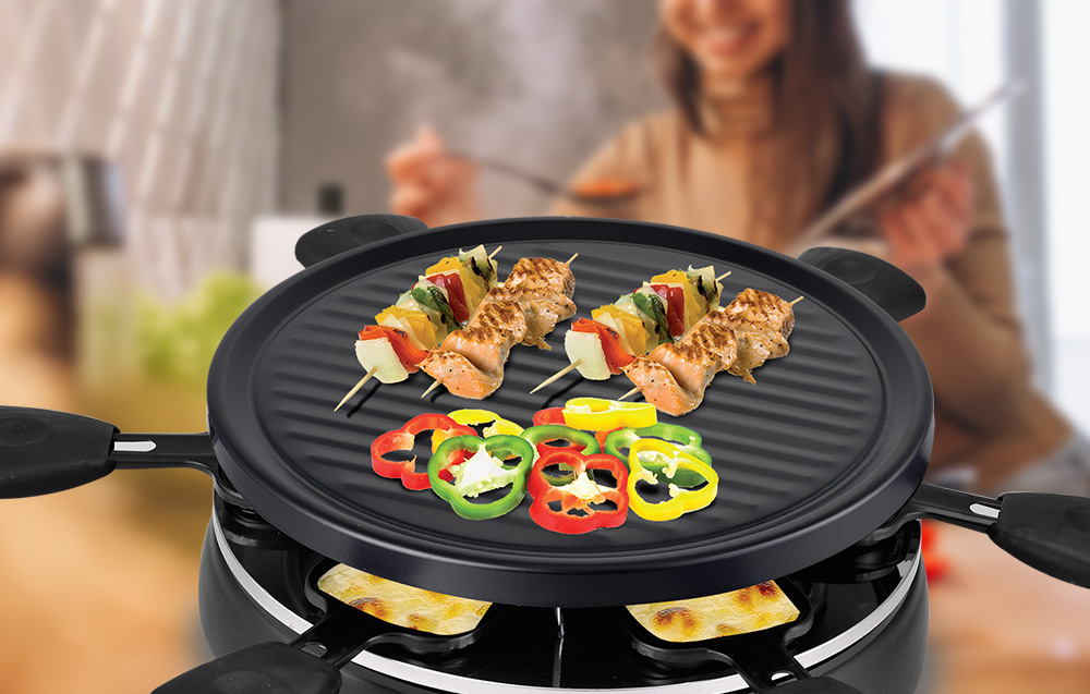 Techwood TRA-608 Sähköinen Raclette-grilli 6 hengelle