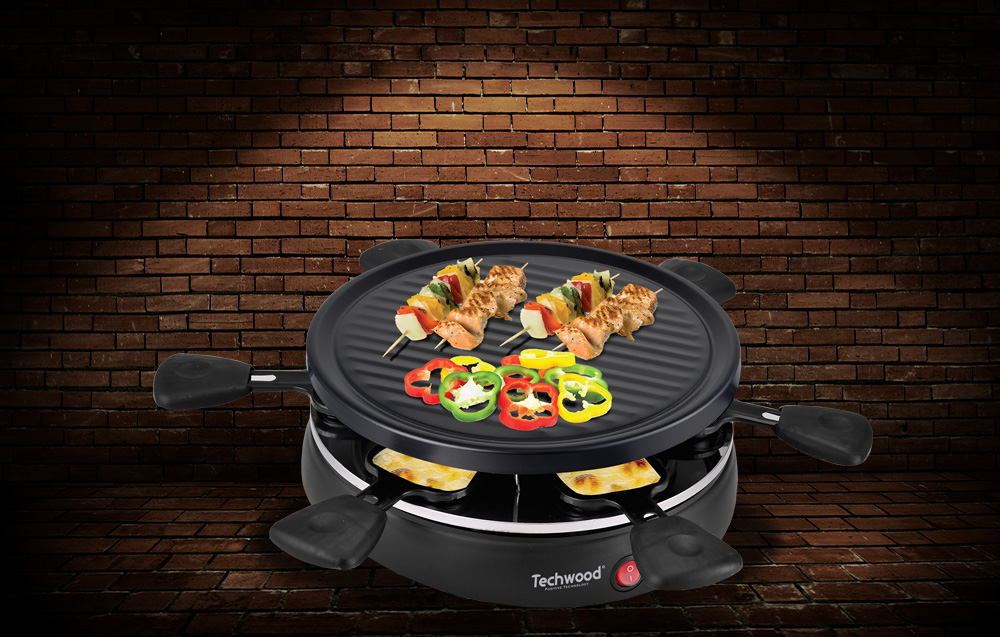 Techwood TRA-608 Sähköinen Raclette-grilli 6 hengelle