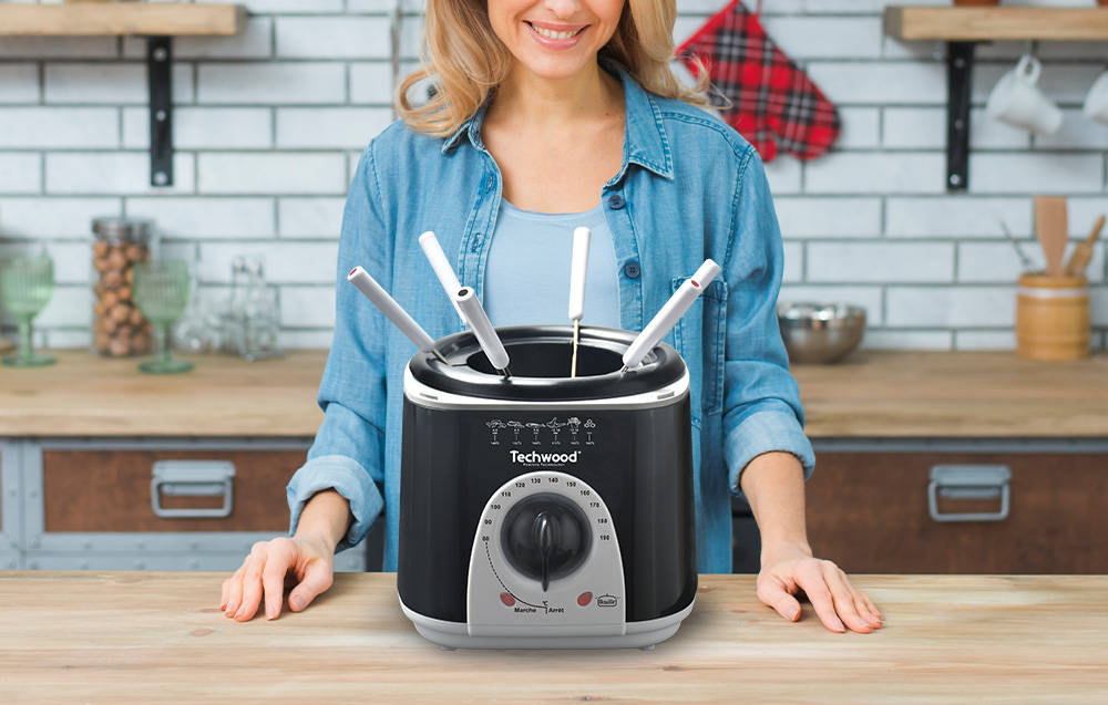 Techwood TFF-86 friteerauskone, fondue 2-in-1