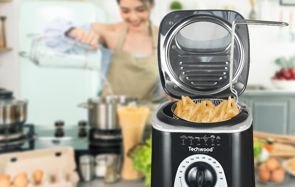 Techwood TFF-86 friteerauskone, fondue 2-in-1